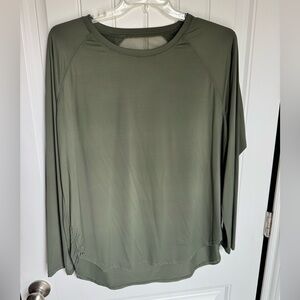 SSYS The Label Olive Green Long Sleeve Athletic Top XXL